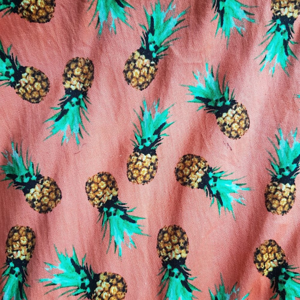 Ixia Summer Fun Tropical Pineapple Print Dress | Size Medium - Picture 7 of 14